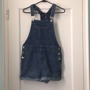 Denim Short Overalls